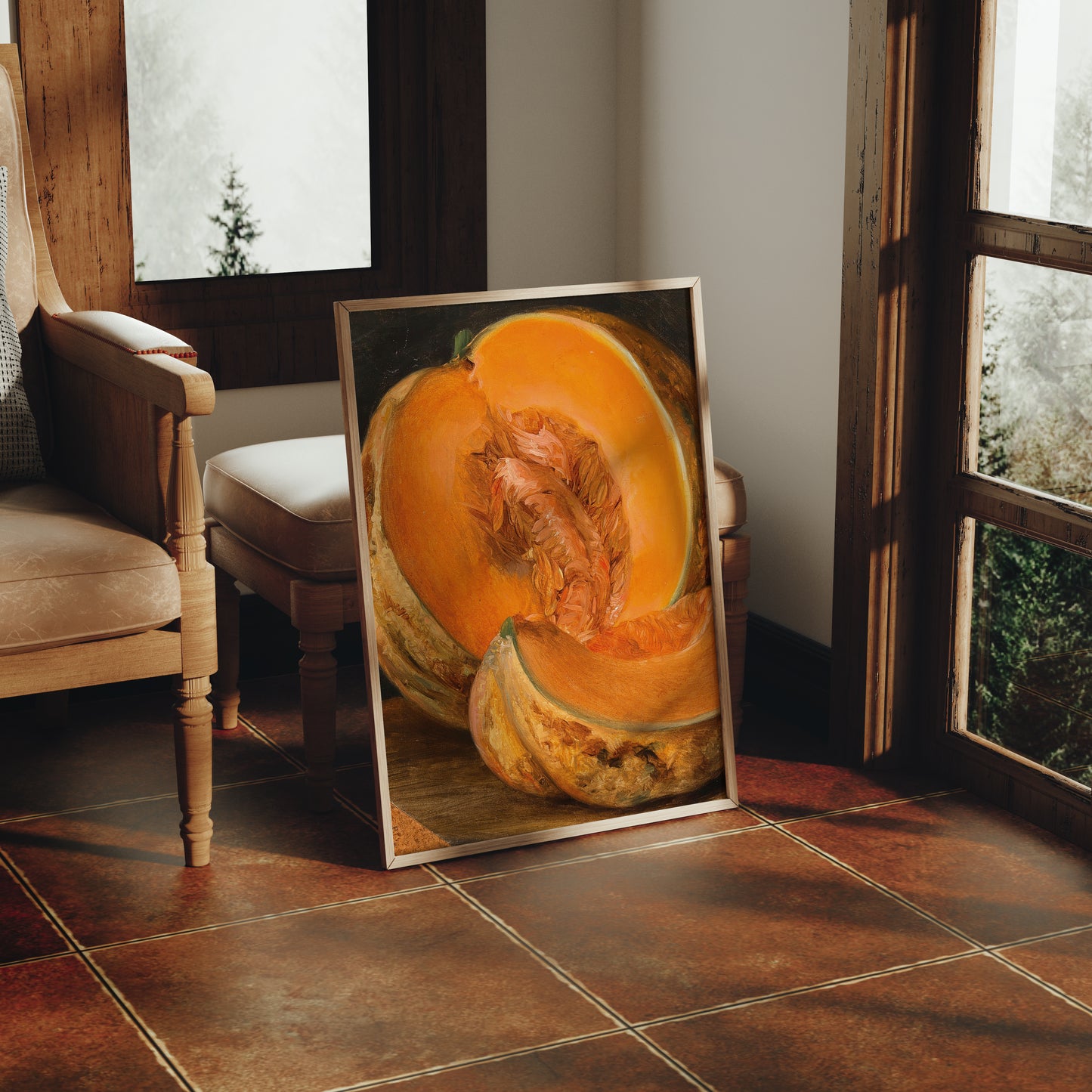 Lámina decorativa – Calabaza vintage