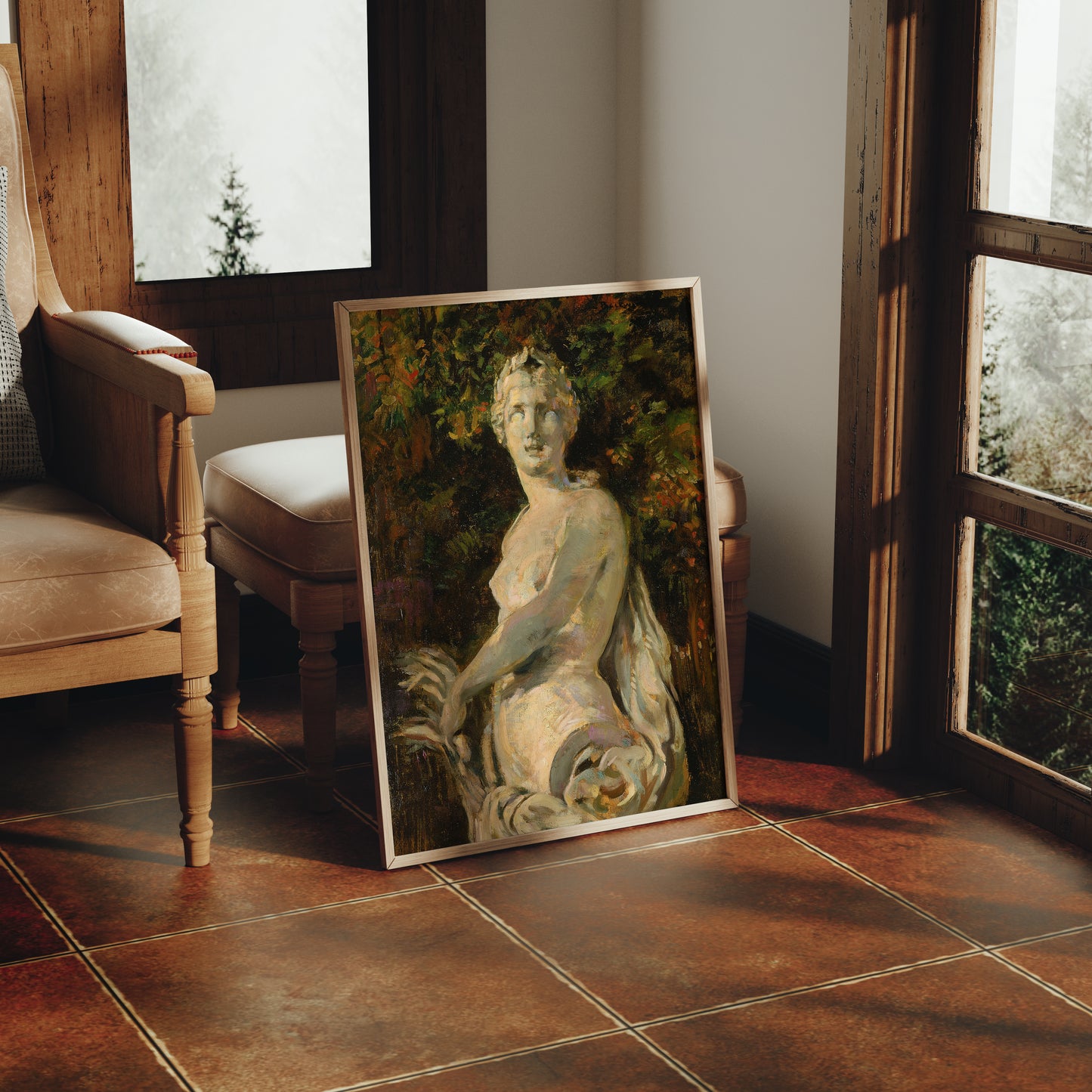 Lámina decorativa – Escena clásica mitológica