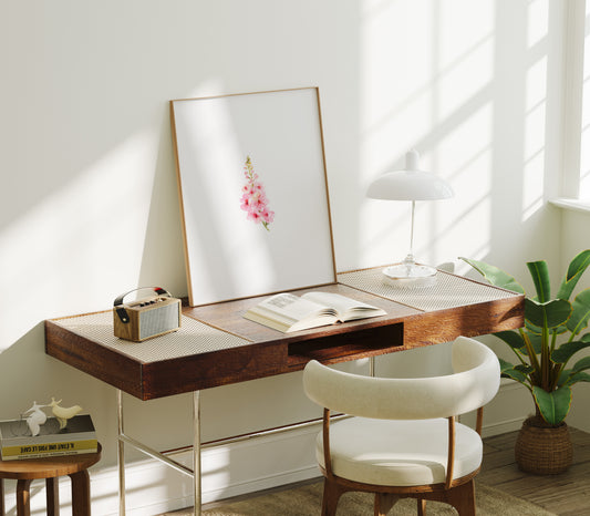 Ilustración flor rosa