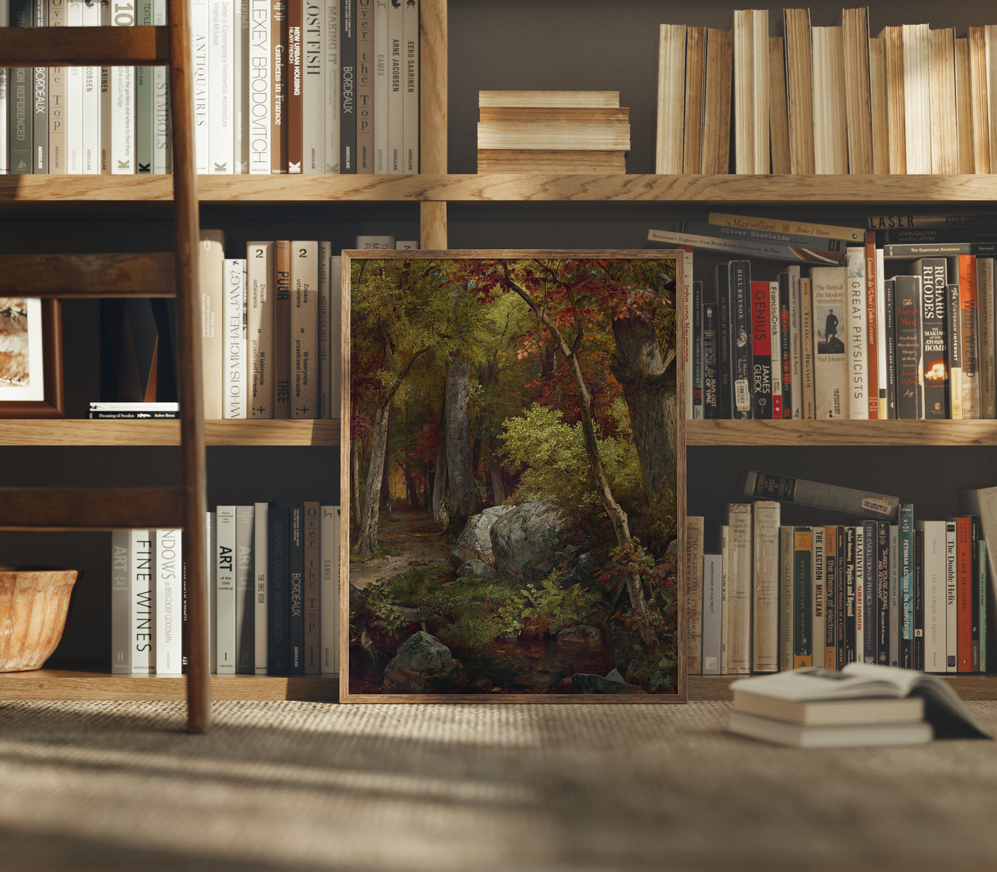 Lámina decorativa – Paisaje otoñal clásico