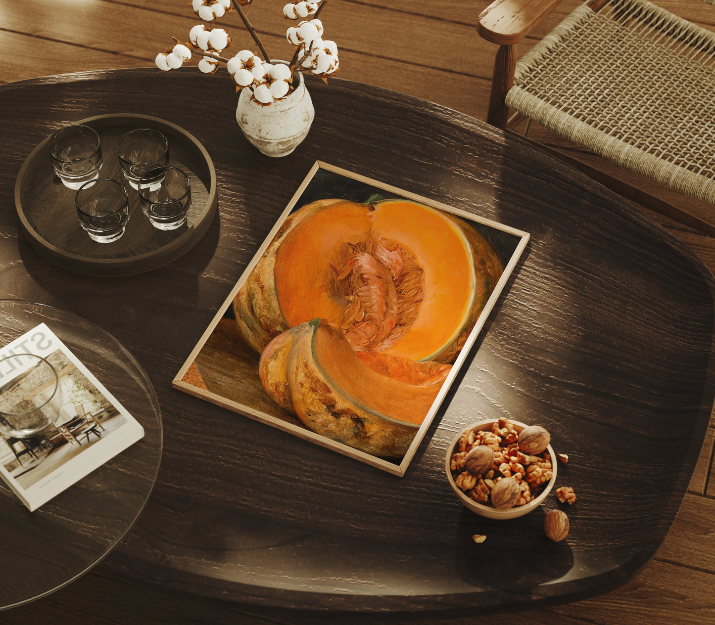 Lámina decorativa – Calabaza vintage