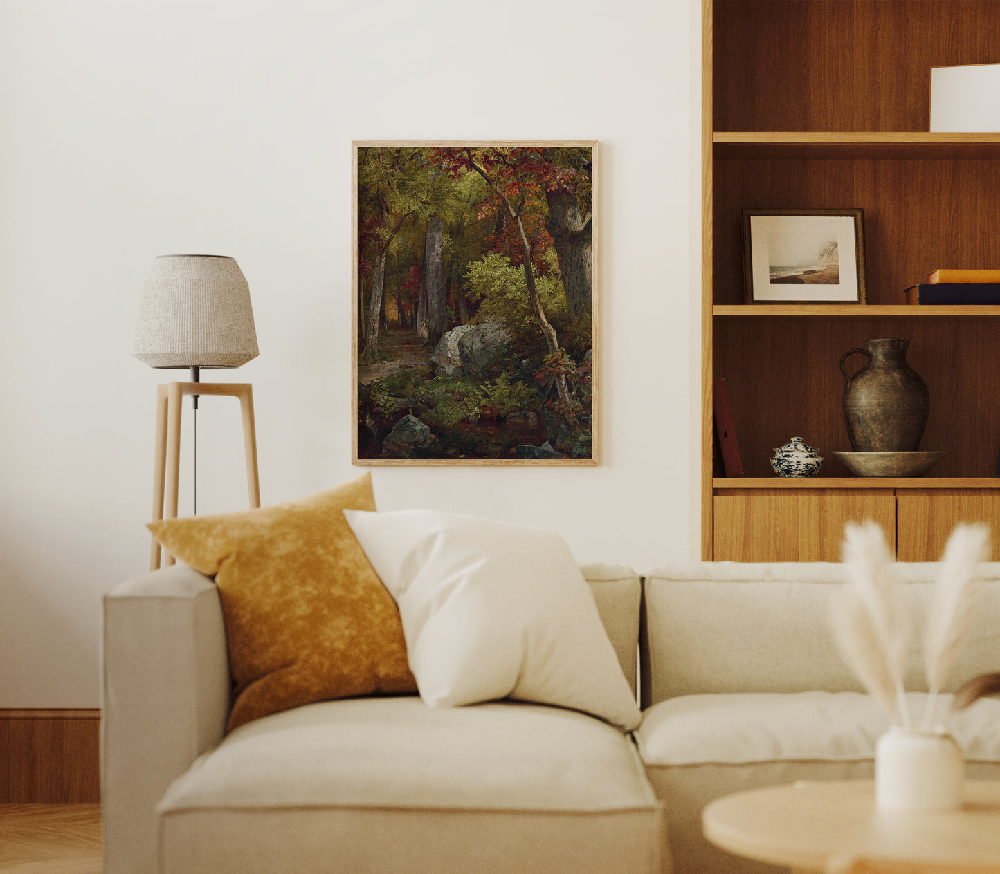 Lámina decorativa – Paisaje otoñal clásico