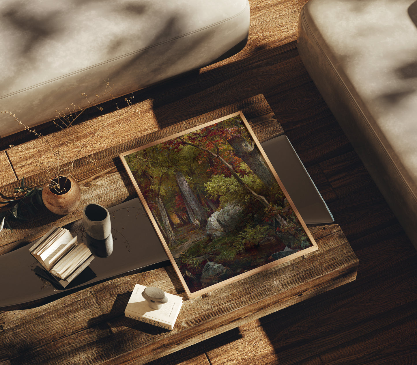Lámina decorativa – Paisaje otoñal clásico