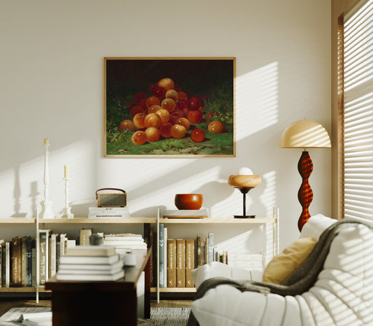 Lámina decorativa – Bodegón de cerezas