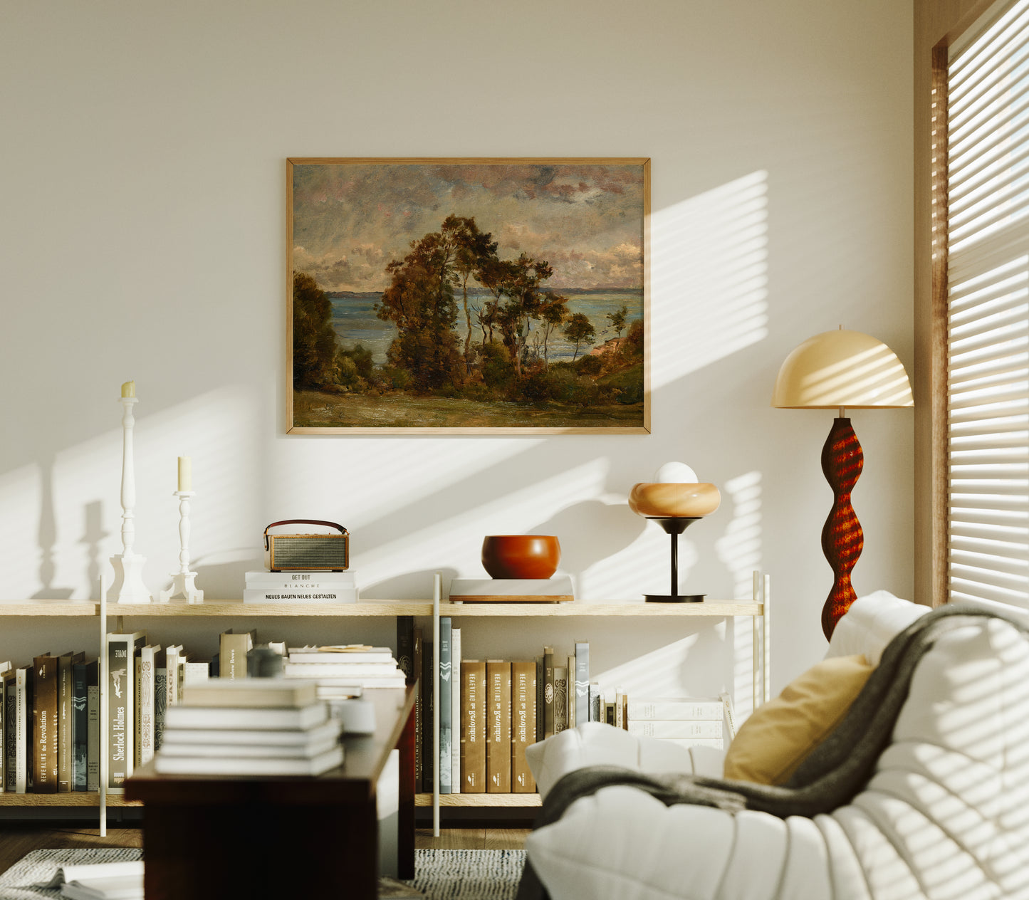 Lámina decorativa – Paisaje clásico francés