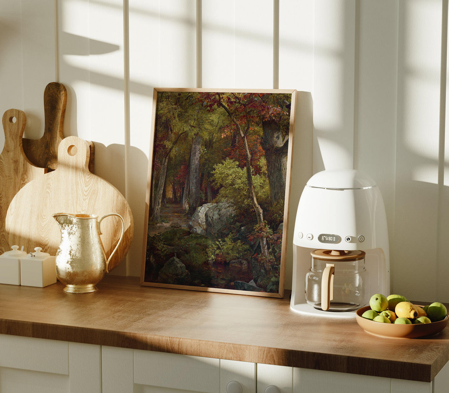 Lámina decorativa – Paisaje otoñal clásico