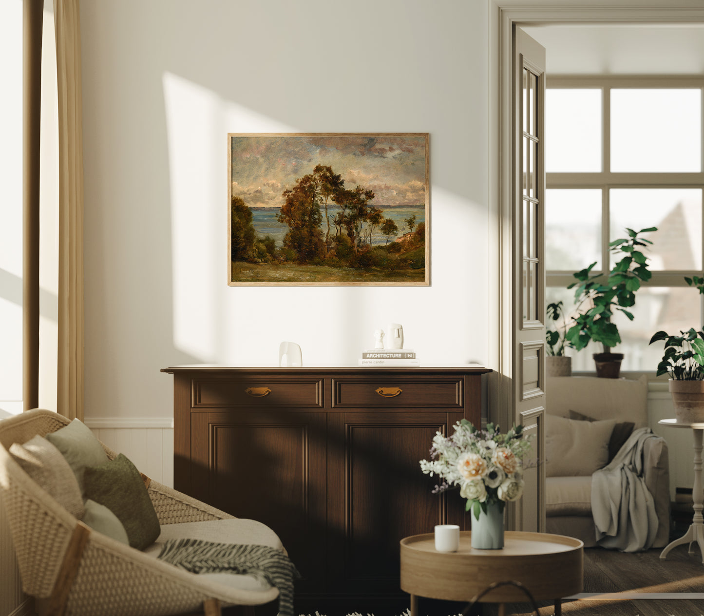 Lámina decorativa – Paisaje clásico francés