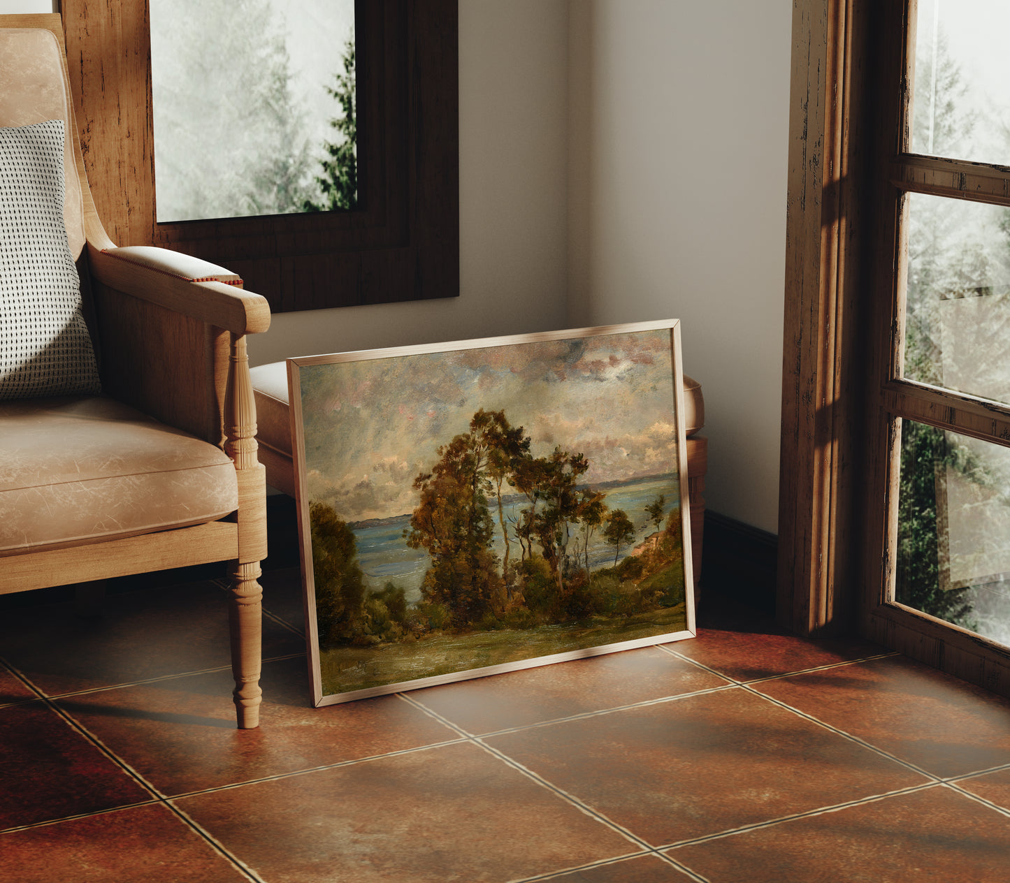 Lámina decorativa – Paisaje clásico francés