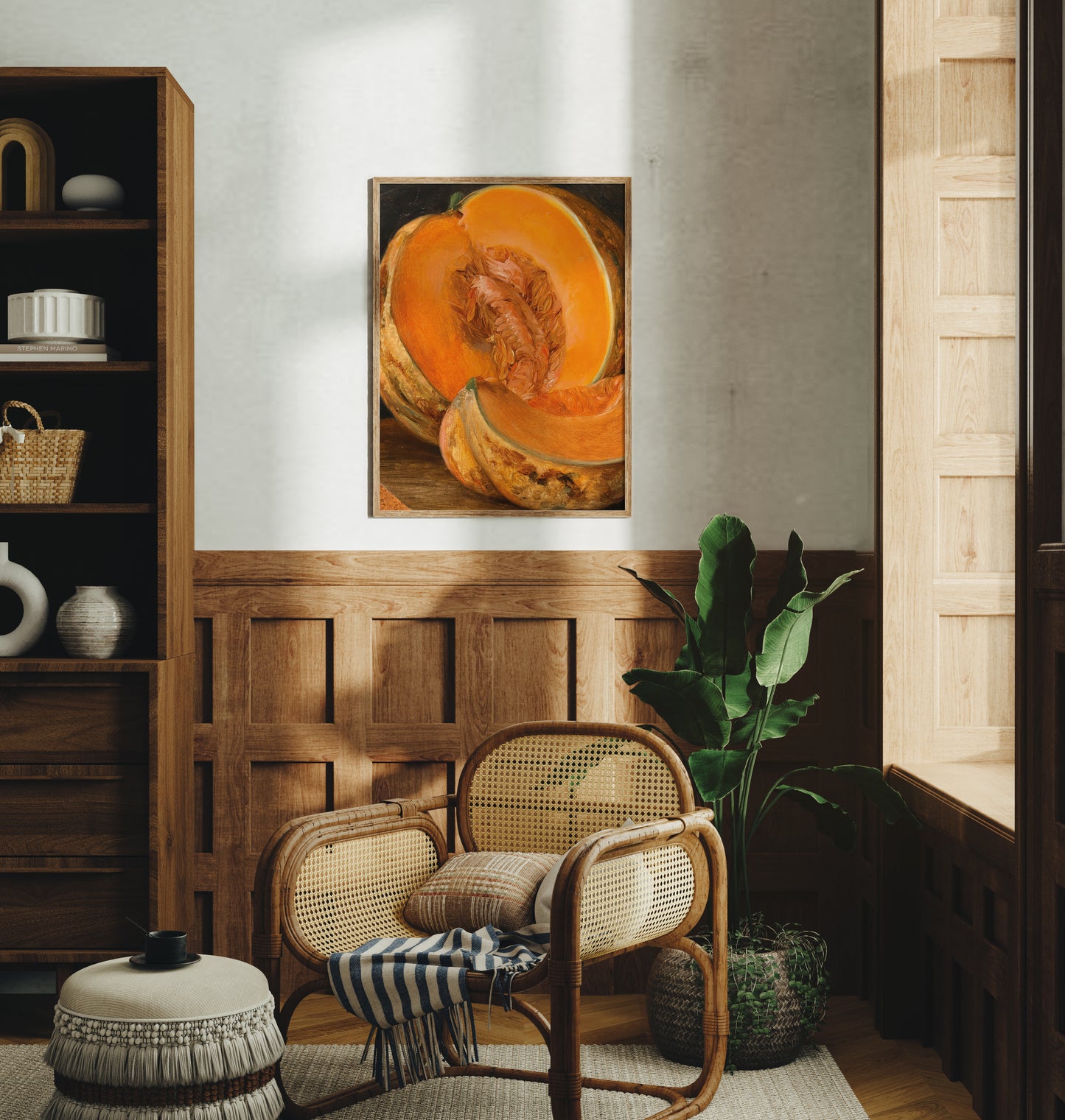 Lámina decorativa – Calabaza vintage
