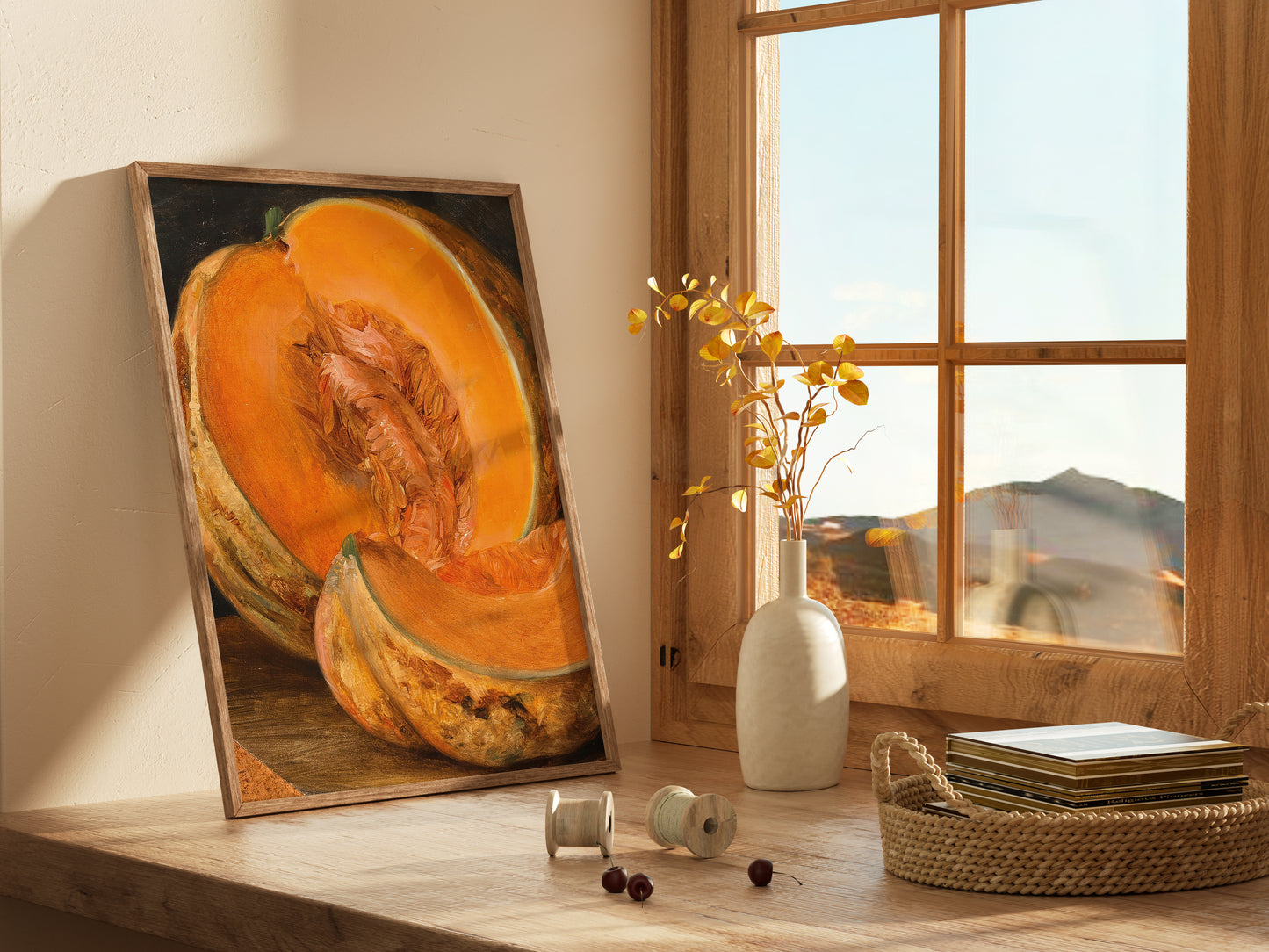 Lámina decorativa – Calabaza vintage