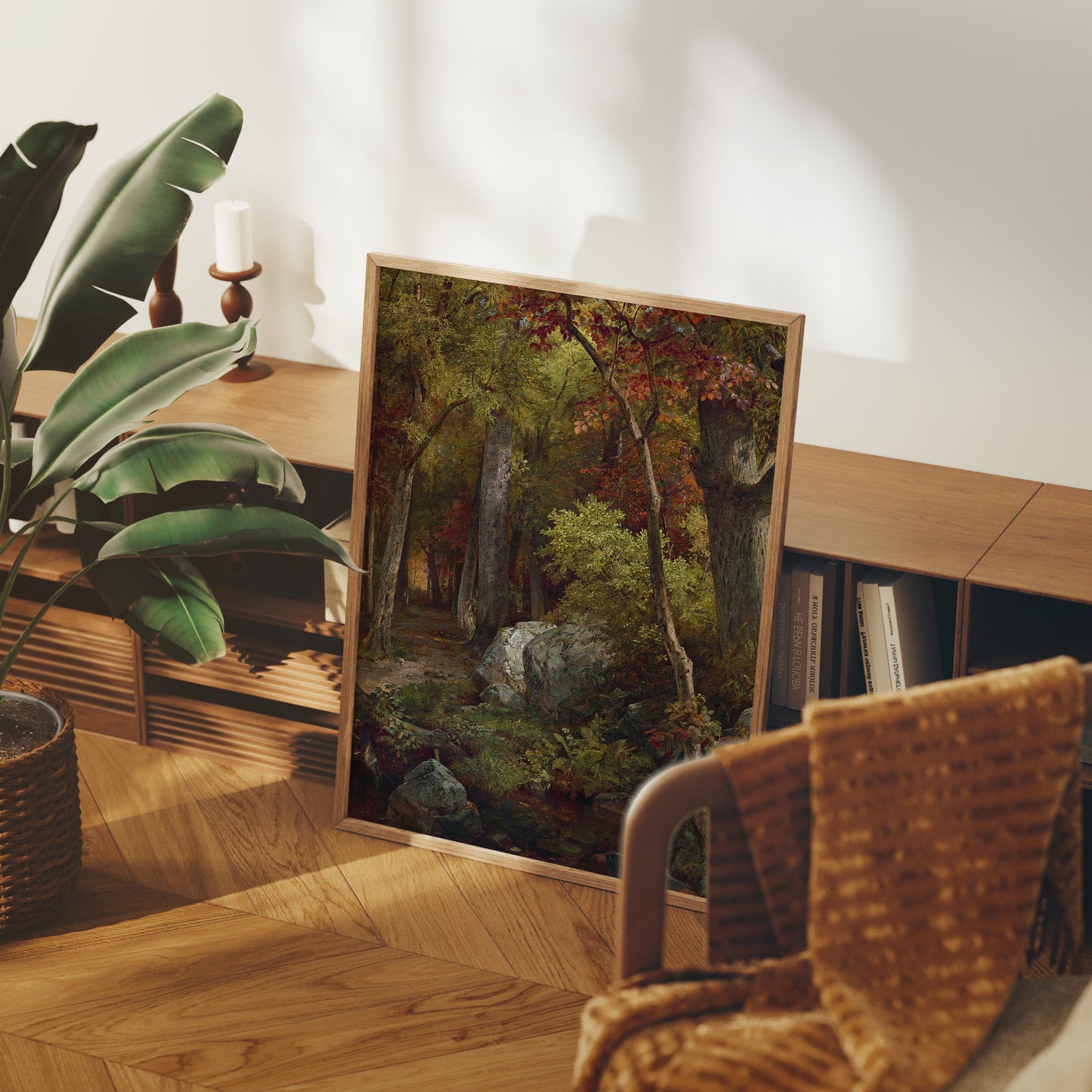 Lámina decorativa – Paisaje otoñal clásico