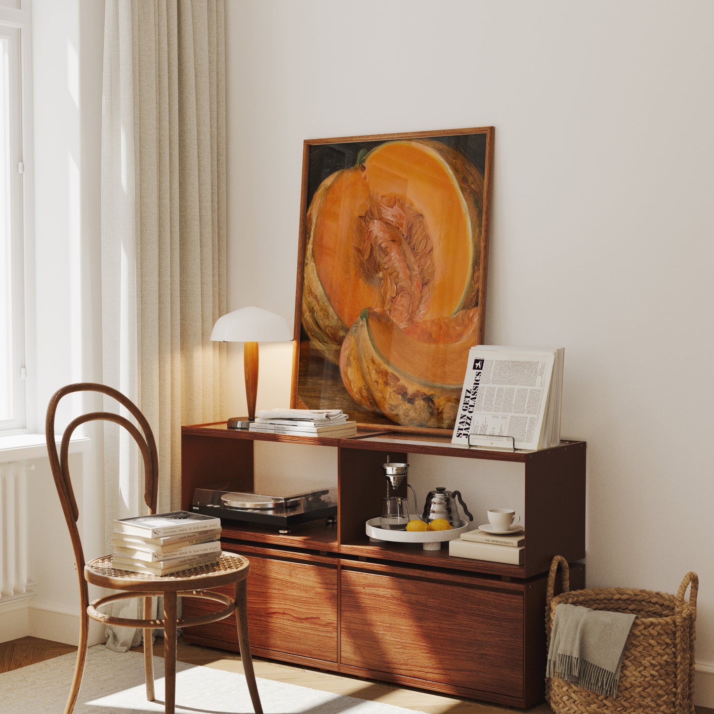 Lámina decorativa – Calabaza vintage