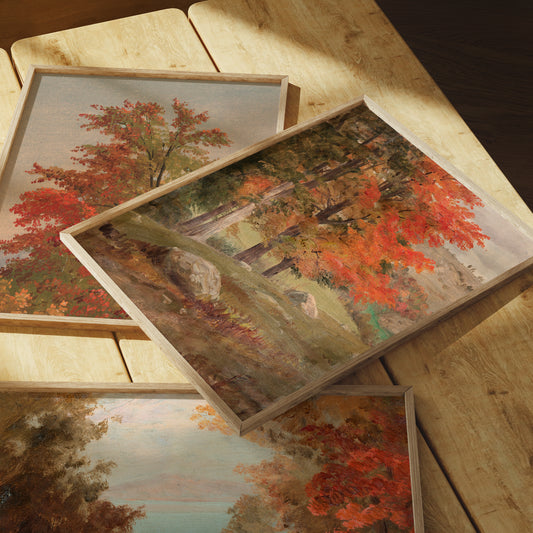 Lámina decorativa – Paisaje otoñal en el bosque