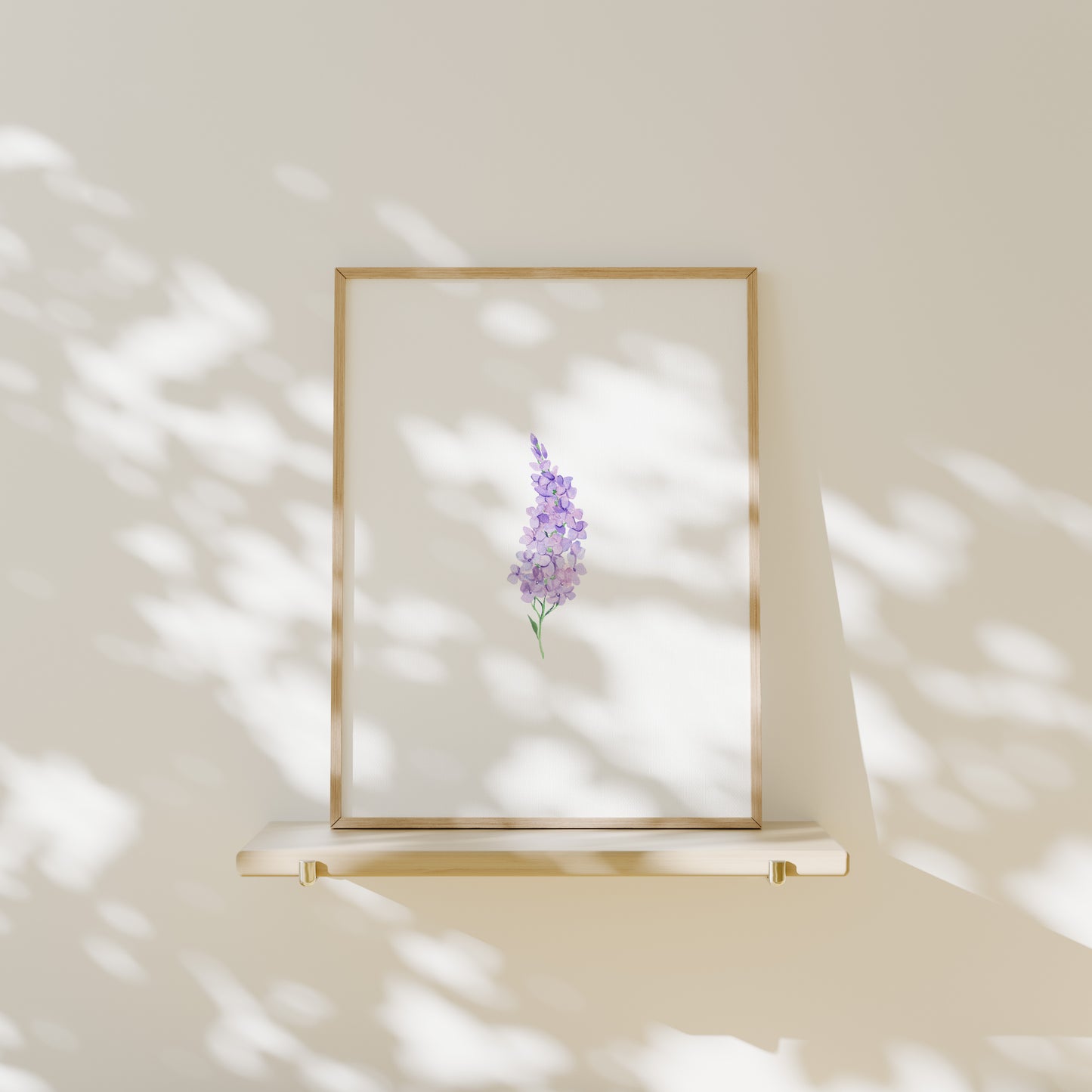 Ilustración flor lila