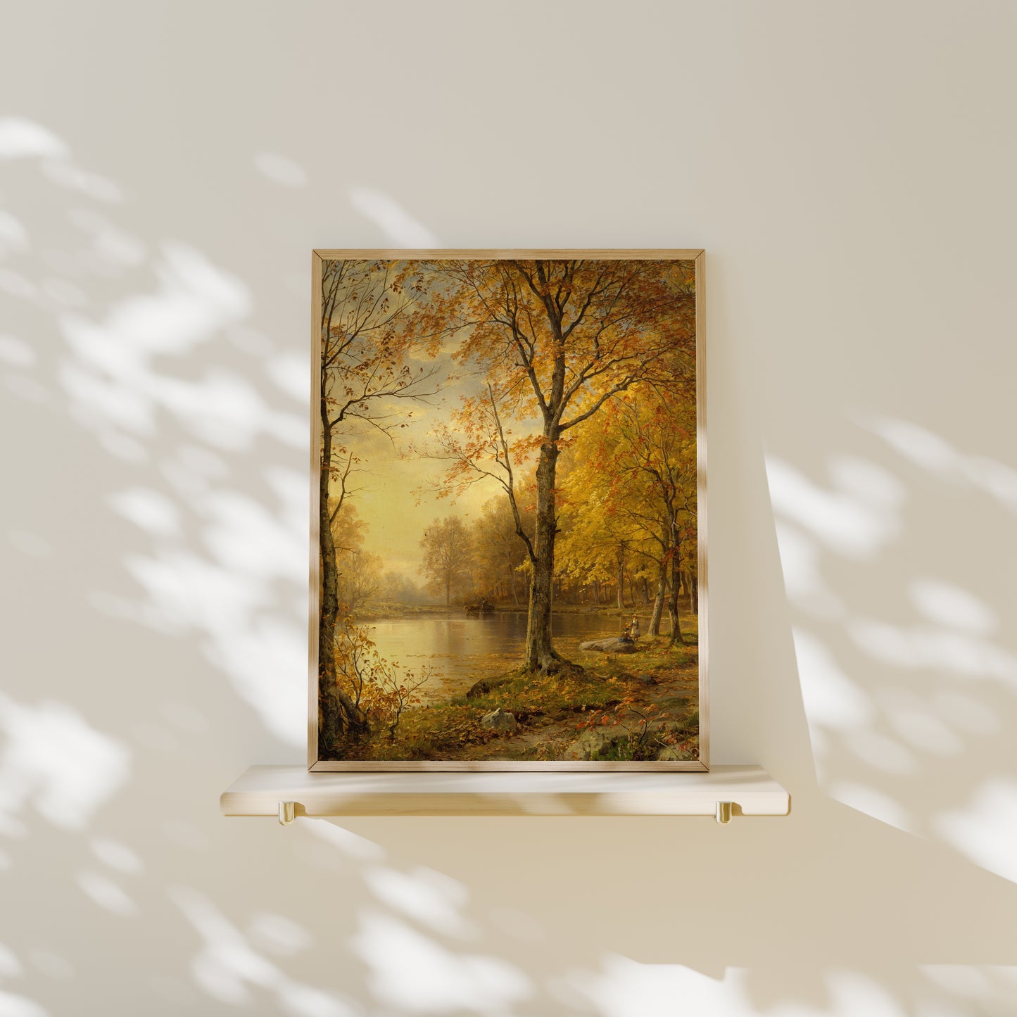 Lámina decorativa – Paisaje otoñal con luz cálida
