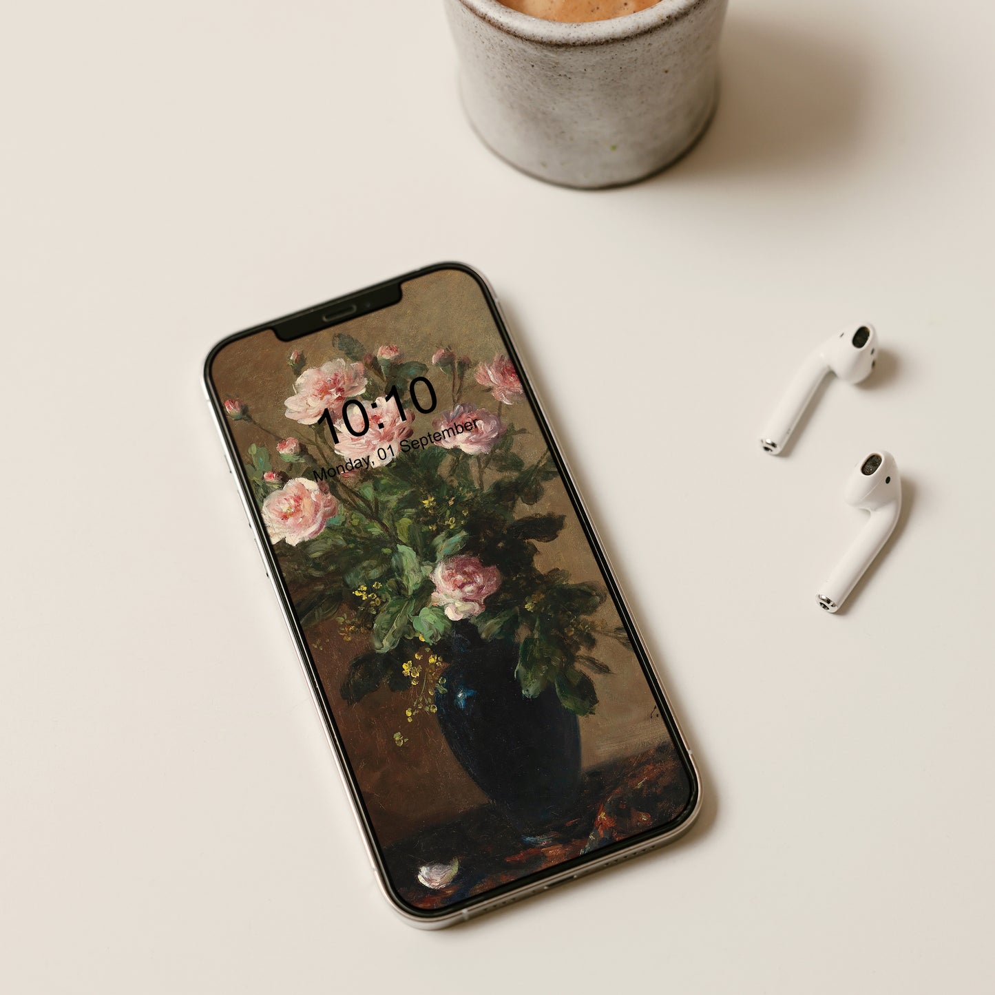 Fondo de pantalla para móvil - Ramo de rosas en jarrón