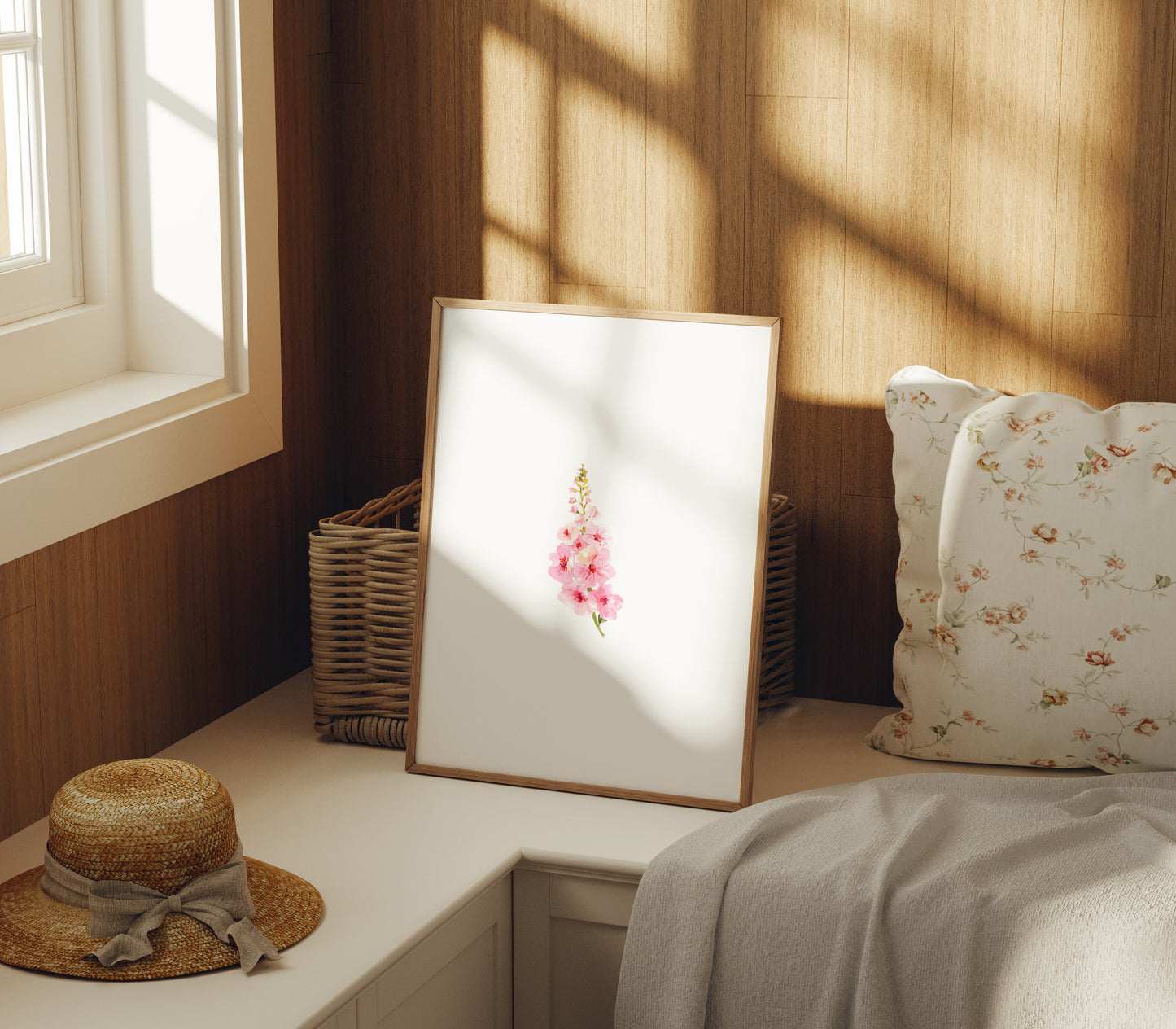 Ilustración flor rosa