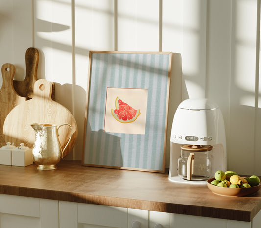 Ilustración gajos de pomelo