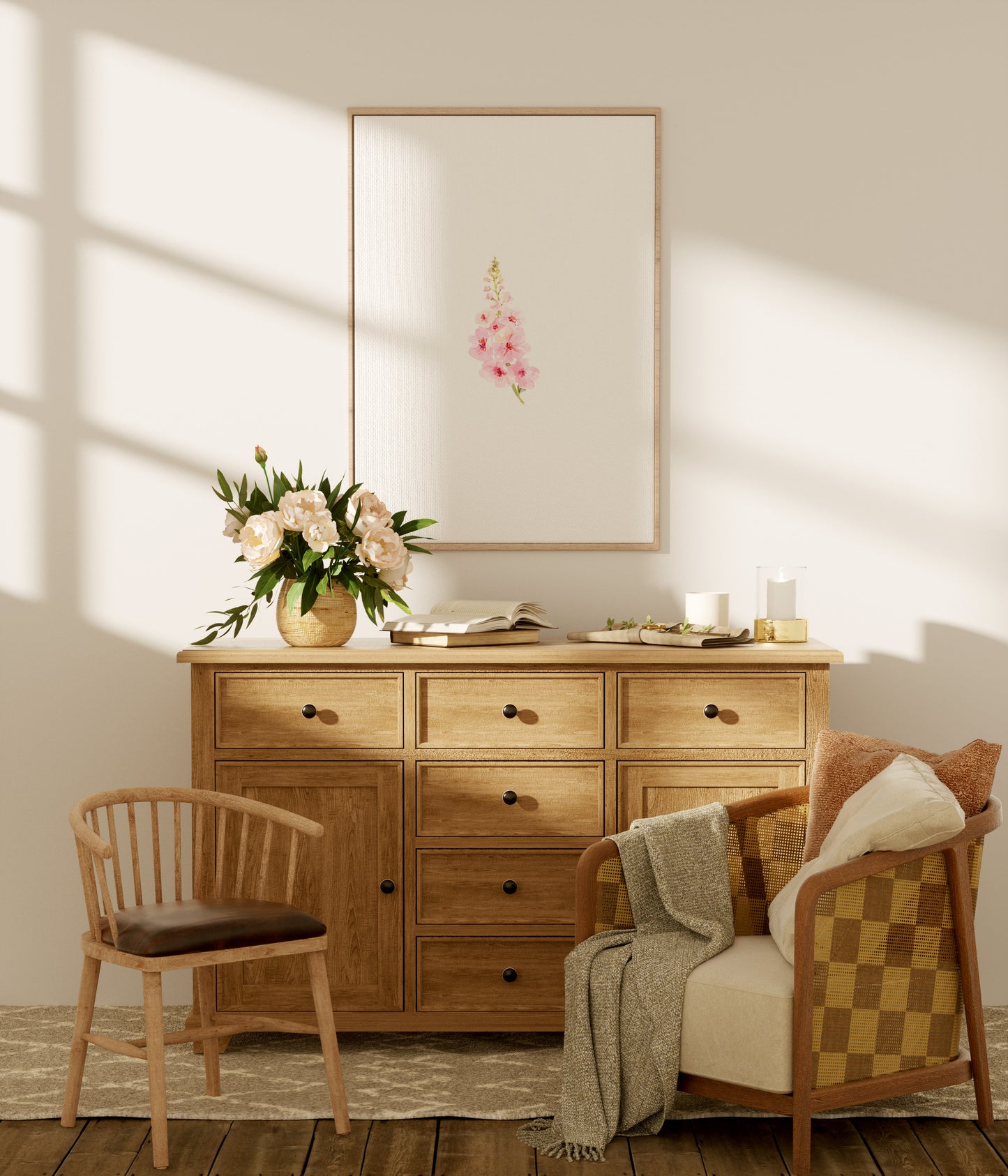 Ilustración flor rosa