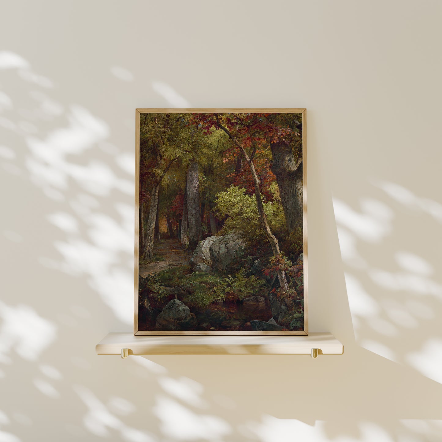 Lámina decorativa – Paisaje otoñal clásico