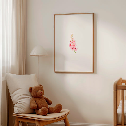 Ilustración flor rosa
