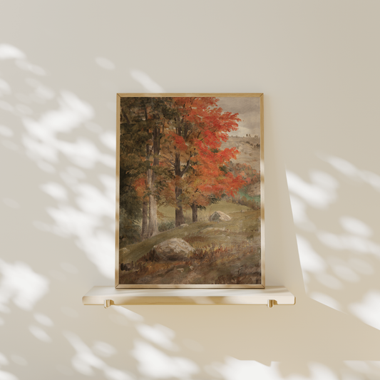 Lámina decorativa – Paisaje otoñal en el bosque